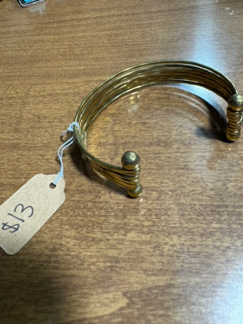 Hammered Gold Cuff