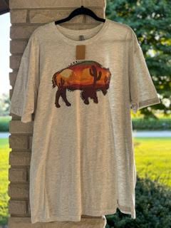 Wild West Bison Tshirt