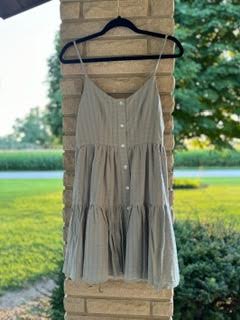 Solid Tied Mini Dress