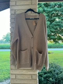 Waffle Knit Cardigan