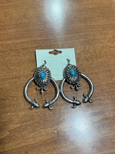 Arch Turquoise  Dangle Earrings