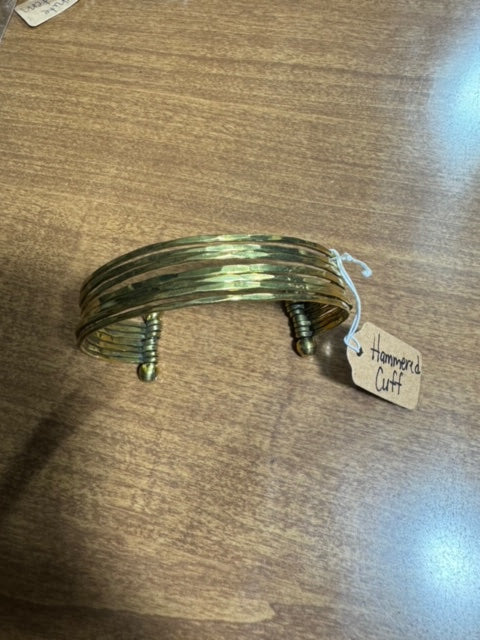 Hammered Gold Cuff