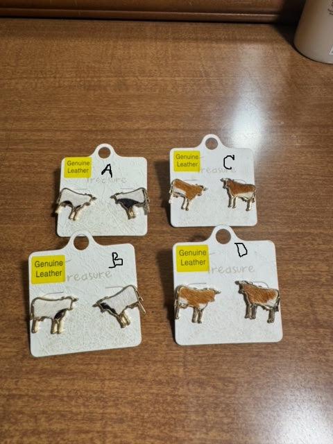 Steer Real Cowhide Studs